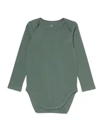 HEMA Hema body biologisch stretch katoen groen (groen) aanbieding