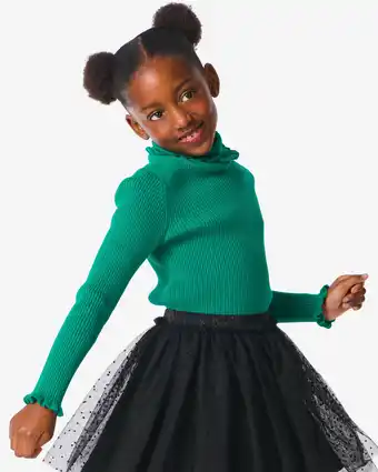HEMA Hema kinder rib coltrui groen (groen) aanbieding