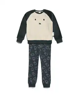 HEMA Nijntje nijntje kinder pyjama fleece/katoen gebroken wit (gebroken wit) aanbieding