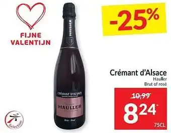 Crémant d`alsace hauller brut of rosé