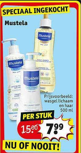 Kruidvat Mustela Wasgel Lichaam En Haar aanbieding
