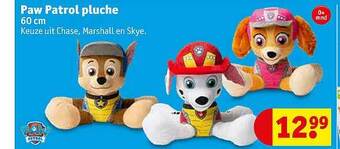 Kruidvat Paw Patrol Pluche aanbieding