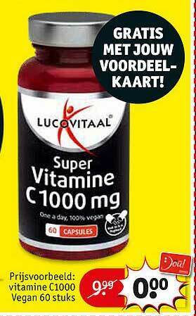 Kruidvat Vitamine C1000 Vegan aanbieding