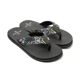 Decathlon Zwarte teenslippers met antislipzool voor heren aanbieding