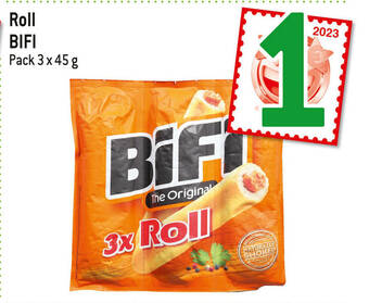 Louis Delhaize Roll BIFI Pack 3 x 45 g aanbieding