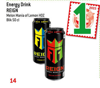 Louis Delhaize Energy Drink REIGN aanbieding