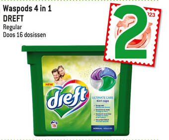 Louis Delhaize Waspods 4 in 1 DREFT aanbieding