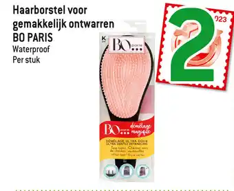 Haarborstel voor gemakkelijk ontwarren BO PARIS Waterproof Per stuk
