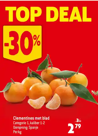 Clementines met blad