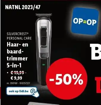 Lidl Haar- en baardtrimmer 5-in-1 aanbieding