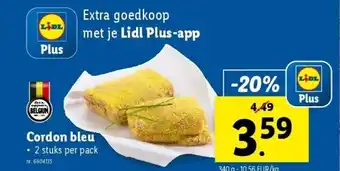 Lidl Cordon bleu aanbieding