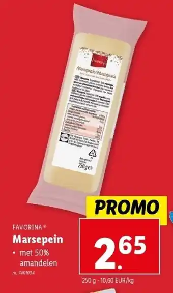 Lidl Marsepein aanbieding