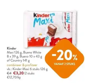 OKay Kinder maxi 126 g aanbieding