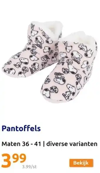Action Pantoffels aanbieding
