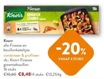 OKay Knorr alle finesse en bouillonketeltjes aanbieding