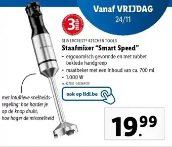 Lidl Staafmixer “smart speed” aanbieding