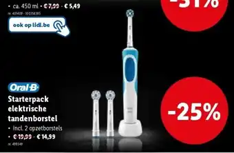 Lidl Starterpack elektrische tandenborstel aanbieding