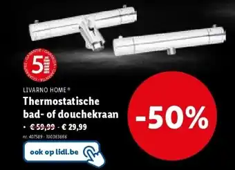 Lidl Thermostatische bad- of douchekraan aanbieding