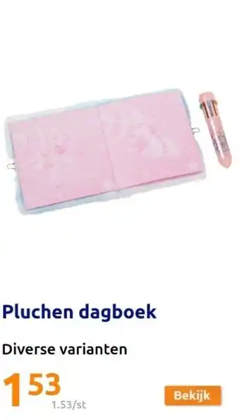 Action Pluchen dagboek aanbieding