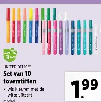 Lidl Set van 10 toverstiften aanbieding