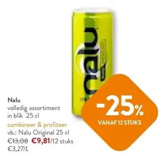 OKay Nalu volledig assortiment in blik 25 cl aanbieding