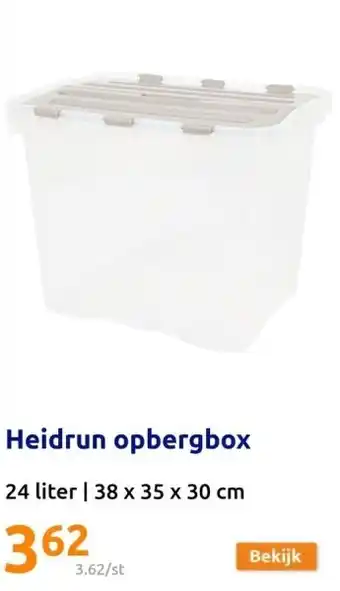 Action Heidrun opbergbox aanbieding