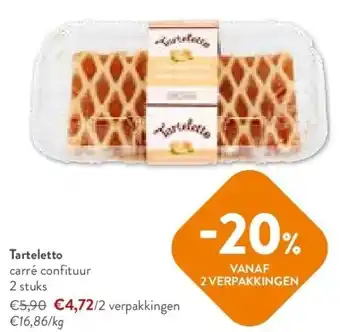 OKay Tarteletto carré confituur 2 stuks aanbieding