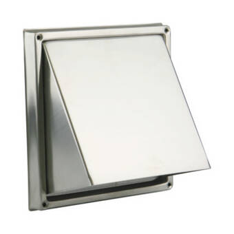 GAMMA Renson inbouw dampkaprooster met kap ø150 mm inox aanbieding
