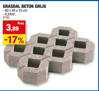 Hubo Grasdal Beton Grijs aanbieding