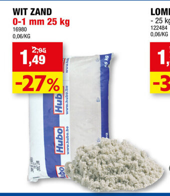 Hubo Wit Zand aanbieding