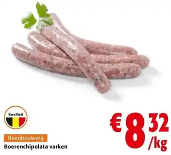 Colruyt Boerenchipolata varken aanbieding