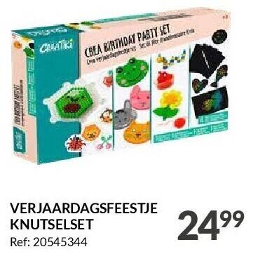 Fun Verjaardagsfeestje knutselset aanbieding