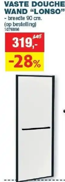 Profielset douchewand
