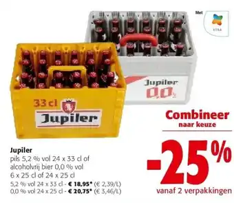 Colruyt Jupiler pils 5,2 % vol 24 x 33 cl aanbieding