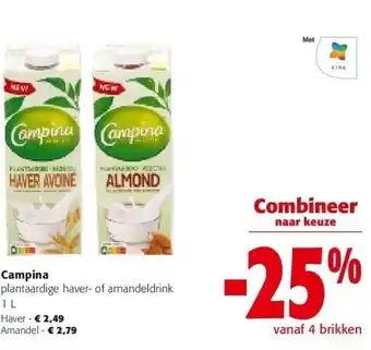 Colruyt Campina plantaardige haver aanbieding