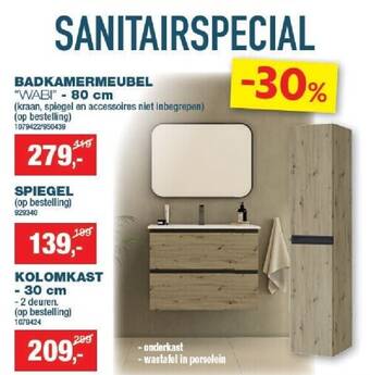 Hubo B a d k a m e r m e u b e l aanbieding