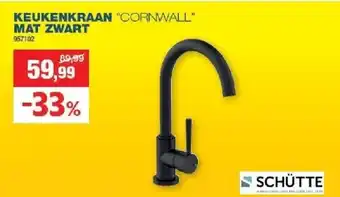 Hubo Keukenkraan cornwall mat zwart aanbieding