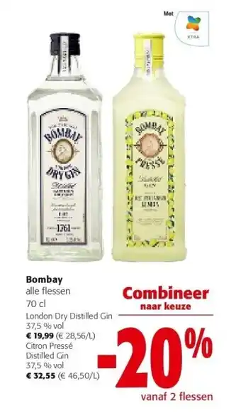 Colruyt London dry distilled gin 37,5 % vol aanbieding