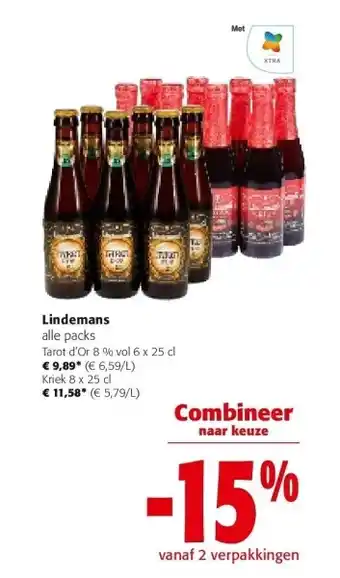 Lindemans alle packs tarot d'or 8 % vol 6 x 25 cl