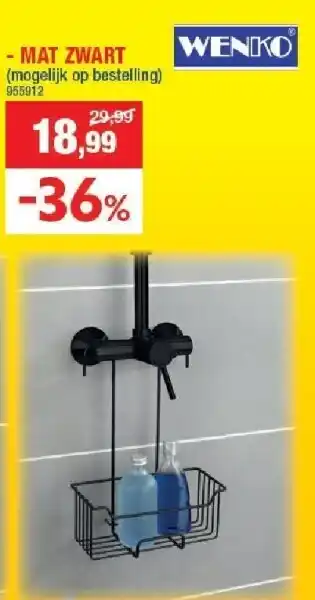Hubo Mat zwart aanbieding