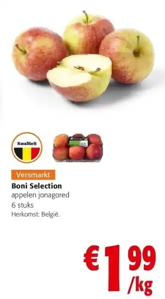 Colruyt Boni selection appelen jonagored 6 stuks aanbieding