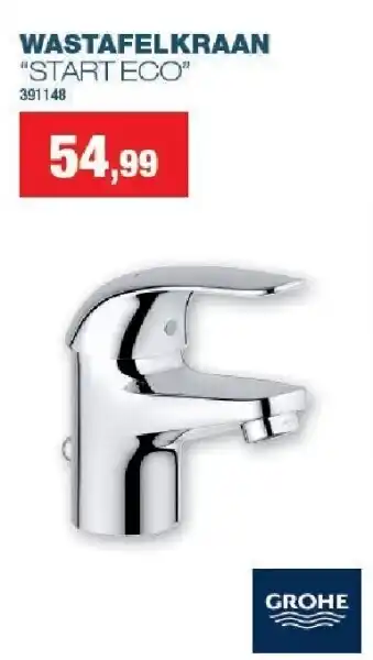 Hubo Wastafelkraan start eco aanbieding