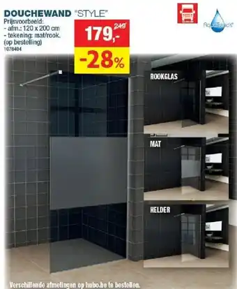 Douchewand style