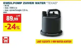 Hubo Dweilpomp zuiver water texas aanbieding
