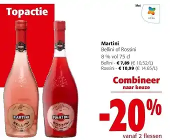 Colruyt Martini bellini of rossini 8 % vol 75 c aanbieding
