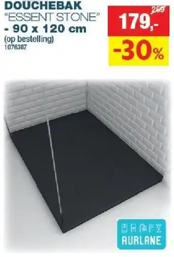 Hubo Douchebak essent stone aanbieding