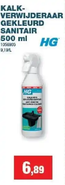 Kalk- verwijderaar gekleurd sanitair 500 ml
