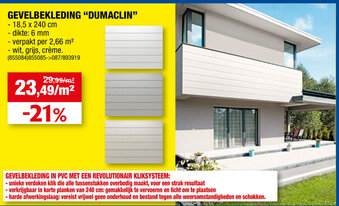 Hubo Gevelbekleding Dumaclin aanbieding
