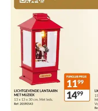 Lichtgevende lantaarn met muziek
