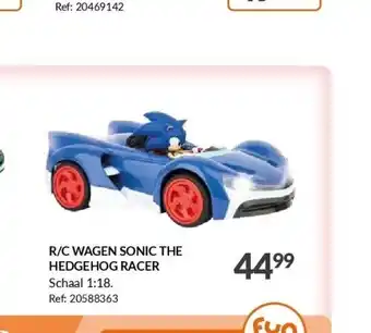 R/c wagen sonic the hedgehog racer